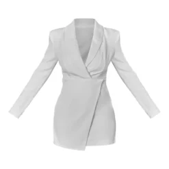 Label PLT Robe Blazer Tissée Blanche à Jupe Portefeuille -Jupe Lumine Soldes Boutique 00a4da15858f8aa337d16dc1a89b8c25f8dbab20 cnc6212 5