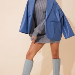 Robe Pull à Col Roulé Et Maille Tricot Côtelée Grise -Jupe Lumine Soldes Boutique 00be2d5f54cf104054fdfee474d4947df46e6619 cmu0220 4