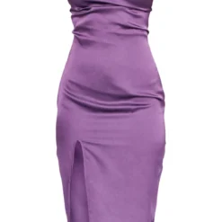 Robe Mi-longue Satinée Prune Foncé à Col Bénitier 9 Robe Mi-longue Satinée Prune Foncé à Col Bénitier -Jupe Lumine Soldes Boutique 018a07f8a91c8a7c38418822058dfe00f132232c cnc2337 5