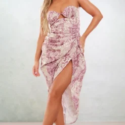 Robe Mi-longue Drapée Froncée Multicolore Imprimé Renaissance à Armatures 7 Robe Mi-longue Drapée Froncée Multicolore Imprimé Renaissance à Armatures -Jupe Lumine Soldes Boutique 03249fda46ae86991e53c44a8689cd76d040fbaf cne1415 1