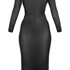 Robe Mi-longue Asymétrique En Mesh Noir Froncé Sur Le Côté -Jupe Lumine Soldes Boutique 04bc8751eba2a9792bc578bbb79db40112c9b048 cnd0037 5