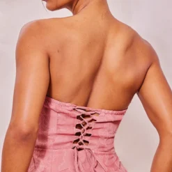 Robe Longue Bustier Rose Texturée à Fleurs 8 Robe Longue Bustier Rose Texturée à Fleurs -Jupe Lumine Soldes Boutique 0531bb3ad9c76cd76b85c6fac229e53de9ea65be cne8540 4
