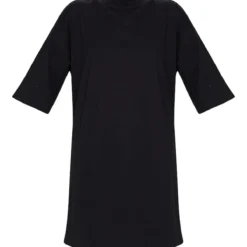 Robe T-shirt Noire Fendue Oversize Style Boyfriend -Jupe Lumine Soldes Boutique 0555b1f68cd84638ac714b7489084d52950292c0 CMM8913 5