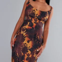 Robe Longue Plissée Marron Imprimé Dégradé à Bretelles 8 Robe Longue Plissée Marron Imprimé Dégradé à Bretelles -Jupe Lumine Soldes Boutique 05bf04f20bc66d56ed61411703e66c3007cfb063 cnc9999 4