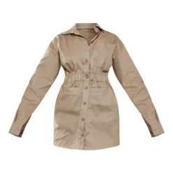 Robe Chemise En Maille Sergée Sable à Poches Frontales Et Taille élastique -Jupe Lumine Soldes Boutique 065ee942b1f6fb4062055872dacaab3b51267659 cna3024 5