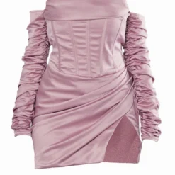 Label PLT Robe Satinée Rose à Corset Et Manches Froncées -Jupe Lumine Soldes Boutique 06ae0311f5e4741cf0fad47a37ae2d9e5acc6702 cnd0013 5