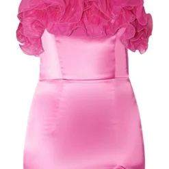 Robe Moulante Satinée Rose Vif à Bretelles Volantées En Organza 9 Robe Moulante Satinée Rose Vif à Bretelles Volantées En Organza -Jupe Lumine Soldes Boutique 06ef81664441451847ca1db1eb19c535da90c669 cnb3640 5