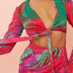 Robe Chemise Cache-coeur Moulante Multicolore Imprimé Abstrait -Jupe Lumine Soldes Boutique 07801f44ffdcd7cae911898051f605855f8563d1 cmy7903 5