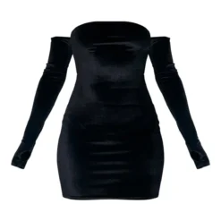 Robe Bustier Moulante En Velours Noir à Détail Pouces -Jupe Lumine Soldes Boutique 078482bde168c408416013fd14fe199c44d8d7df cnb0810 5