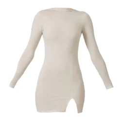 Robe Moulante Gris Pierre Fendue à Dos Nu Et Col Montant -Jupe Lumine Soldes Boutique 07c5a6275dc2210384452b50f6f57c47c1570627 cnb3613 5