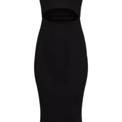 Robe Mi-longue Côtelée Noire à Découpes Et Col Nageur -Jupe Lumine Soldes Boutique 085ff47412196d490f2e4e95b85928af9d0088c4 cmy7284 6