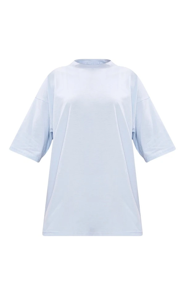 Robe T-shirt Bleu Clair à Imprimé Fruits 5 Robe T-shirt Bleu Clair à Imprimé Fruits – Image 5