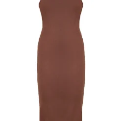 Robe Mi-longue En Maille Côtelée Chocolat à Dos Nageur -Jupe Lumine Soldes Boutique 098afbfbff608d69f4059b7d87e54d4fcfce7409 cmy0706 5