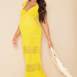 Maternité Robe De Grossesse Longue En Maille Crochet Orange Ajourée Sur Les Côtés -Jupe Lumine Soldes Boutique 0a3ca47b453b8da57ed10941bf413bc4d142ab00 cmz3646 4