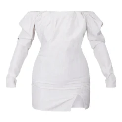 Robe Moulante Gris Pierre Effet Lin Plissée à Liserés Et Col Bardot -Jupe Lumine Soldes Boutique 0bd34ff626472a7a2881f63d2470cad6af4eec31 cnd2225 5