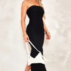 Robe Bustier Longue Texturée Noire à Fente Derrière -Jupe Lumine Soldes Boutique 0c062f1b5bd66f5f2fbb46ca4ca936de6dbe3a31 cnd7631 3