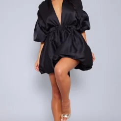 Robe Bouffante Satinée Noire à Noeud Dans Le Dos -Jupe Lumine Soldes Boutique 0c19b633fb452d963da0b46c5574db69b0daa118 cnb3703 3