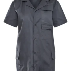 Robe Chemise Cargo Gris Anthracite Oversize à Poches Et Manches Courtes -Jupe Lumine Soldes Boutique 0c3668f3d6f95a9690f248b46f39b717939000b1 cna1002 5