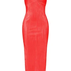 Robe Longue Plissée Rouge à Dos Nu Et Liens Noués -Jupe Lumine Soldes Boutique 0cd02ed60b98b87eb657ed1ab8ac66c50d1c0c32 cne3009 5