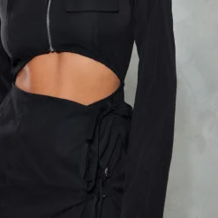 Robe Moulante Noire Tissée Découpée à Jupe Nouée -Jupe Lumine Soldes Boutique 0de73858aac133d8e099b195d02ee3238fcfe407 cnb3579 4