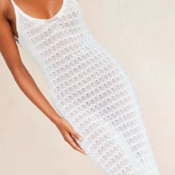 Robe Longue En Maille Tricot Crochetée Blanche à Fente Latérale 8 Robe Longue En Maille Tricot Crochetée Blanche à Fente Latérale -Jupe Lumine Soldes Boutique 0e1e56e2f3b744d0ced651a7fdbcb9f1cf4f5232 cnd2145 4