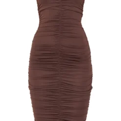 Robe Mi-longue Chocolat Très Froncée à Bretelles Fines 9 Robe Mi-longue Chocolat Très Froncée à Bretelles Fines -Jupe Lumine Soldes Boutique 1049a9033404cf81a05ea5f129d7aefbc66b1747 cnb2812 5