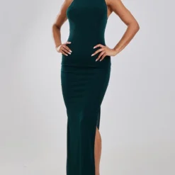 Robe Longue Moulante En Acétate Vert émeraude à Col Montant Et Dos Nu Echancré 7 Robe Longue Moulante En Acétate Vert émeraude à Col Montant Et Dos Nu Echancré -Jupe Lumine Soldes Boutique 104c7675716ce429a494d5ef138fc36c93223b61 cnc7620 3