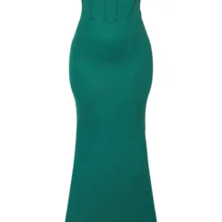 Robe Longue Vert émeraude à Détail Corset Drapé Et Bretelles 9 Robe Longue Vert émeraude à Détail Corset Drapé Et Bretelles -Jupe Lumine Soldes Boutique 114a599273b94e0a4ef04b60d920f716e6a34e4c cmv0314 6
