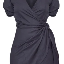 Robe Moulante Noire Effet Lin Nouée Devant -Jupe Lumine Soldes Boutique 119bc91a618f13f3e330ea509ce7279ca78cf4b4 cnd4753 5