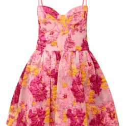 Robe Droite Rose En Organza à Fleurs En Jacquard Et Armatures -Jupe Lumine Soldes Boutique 11ac1305ffb6a42164dc473a1ac27ae584859646 cne8537 5