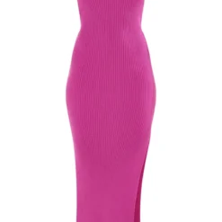 Robe Longue En Maille Tricot Rose Bonbon Flashy à Décolleté En V -Jupe Lumine Soldes Boutique 11f317f91a78b645dc741e2aa3b74c2e3ff8fc87 cnd6869 5