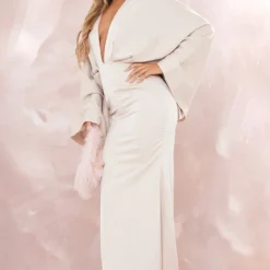 Robe Longue Satinée Drapée Champagne 7 Robe Longue Satinée Drapée Champagne -Jupe Lumine Soldes Boutique 1207cfa749e3666029a0afe017ace20a02d4c6b5 cnd9172 3