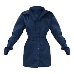 Robe Chemise En Maille Sergée Bleu Marine à Poches Frontales Et Taille élastique -Jupe Lumine Soldes Boutique 1281bf3c79afcd8a1f3cbdac326b90671e7aa9a1 cna3023 6