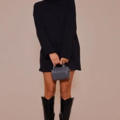 Robe Pull Oversize Café Au Lait En Grosse Maille Côtelée épaisse à Col Roulé -Jupe Lumine Soldes Boutique 1282568a362a0689a721a1f3431528e3f9a1b0e1 cnb7225 3