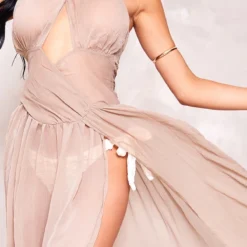 Robe De Plage Longue En Mousseline De Soie Café Au Lait -Jupe Lumine Soldes Boutique 1286e9cc6d07e9fb0002d36d0a5df56a9866d205 cne1676 4