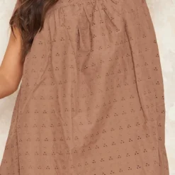 Robe Babydoll En Broderie Anglaise Taupe -Jupe Lumine Soldes Boutique 14a61bd25914d7873072077339983d4344a7e8f5 cnd1201 4