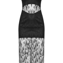 Robe Mi-longue En Dentelle Noire à Bretelles Et Détail Découpe 9 Robe Mi-longue En Dentelle Noire à Bretelles Et Détail Découpe -Jupe Lumine Soldes Boutique 166092514998e029a5e3b827fcb399960a4517a2 cne2688 5