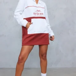 Robe Pull Rouille à Doublure En Polaire Avec Col Et Parties Contrastantes -Jupe Lumine Soldes Boutique 18d8a3d959c988cec97bff2659593c481832ef13 cnc6641 3