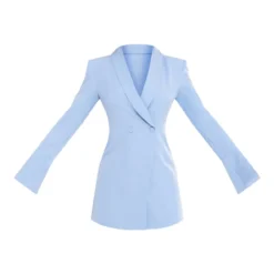 Robe Blazer Bleu Clair à Double Boutonnière Et Manches Flûtes -Jupe Lumine Soldes Boutique 19ade74da7ba0d7135d84b568fc6e1dd55b886f2 cnd6342 5