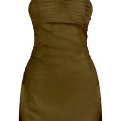 Robe Moulante Effet Lin Kaki Froncée à Détail Bonnets -Jupe Lumine Soldes Boutique 19c8cda18a71448af2ada669f41570d583ac6e48 cnd7643 5