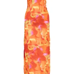 Robe Longue Satinée Multicolore à Imprimé Abstrait Et Bretelle Dans Le Dos -Jupe Lumine Soldes Boutique 1a828ef6efaac626d8adcd7c77c9ed8e5590717b cne8512 5