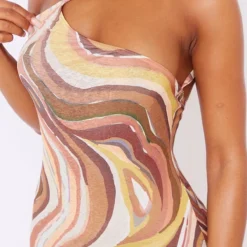 Robe Longue Asymétrique En Mesh Dévoré Marron Imprimé Tourbillons -Jupe Lumine Soldes Boutique 1aabdc4cd11ab39ef47a17403131aaa93b070b9c cne2701 4