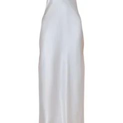 Robe Longue Satinée Argentée à Col Bénitier Nouée Dans Le Dos -Jupe Lumine Soldes Boutique 1ac1b89710d02cf6df5e5fd0c915181e8de6a2ef cnc4536 5