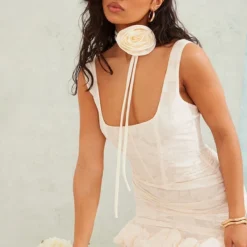 Robe Moulante Tissée Crème Fleurie à Corset Et Ourlet Volanté 8 Robe Moulante Tissée Crème Fleurie à Corset Et Ourlet Volanté -Jupe Lumine Soldes Boutique 1b5c5625d9a7710e811b67dc78ef840707c6c203 cnd7561 4