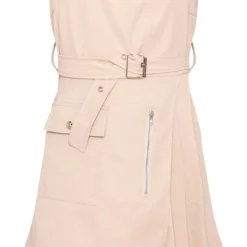 Robe Moulante Cargo Gris Pierre Plissée à Ceinture Nouée -Jupe Lumine Soldes Boutique 1b8959c9e9d6bef8bc0a2c7d37a9bf832b1ed520 cne8494 5