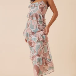 Robe Longue En Mousseline De Soie Multi à Imprimé Abstrait Et Volants 7 Robe Longue En Mousseline De Soie Multi à Imprimé Abstrait Et Volants -Jupe Lumine Soldes Boutique 1c94aca220d845e8282e3ee35697d079e3f6df09 cnd7601 3