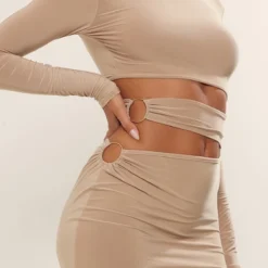 Robe Mi-longue Moulante Gris Pierre Découpée à La Taille à Détail Anneaux -Jupe Lumine Soldes Boutique 1d5aac3746da22c1ca3233415947208262ff660c cnd5856 4