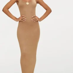 Robe Longue Basique Camel -Jupe Lumine Soldes Boutique 1f93e983d9ce115e5398935271924609ae0a8afa CLV9691 3