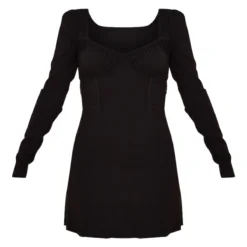 Robe Moulante Stretch Tissée Noire à Buste Froncé -Jupe Lumine Soldes Boutique 1f9a8fc4b0e7a60928835184ae29045bcb04c5e8 cnc2865 5