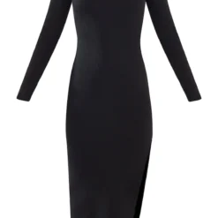 Robe Longue Noire En Maille Tricot à Manches Longues Et Dos Nu -Jupe Lumine Soldes Boutique 1fc44961e17fb9c998bd6ed001b0df3af1dc13c9 cna5343 5